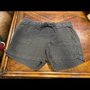 Women’s Dark Grey Linen Shorts